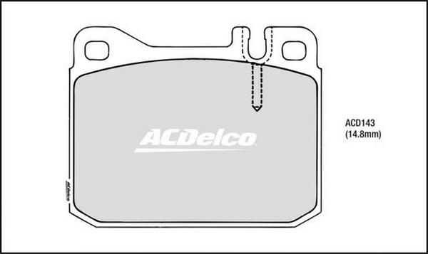 ACDelco ACD143 - Komplet Pločica, disk-kočnica www.molydon.hr