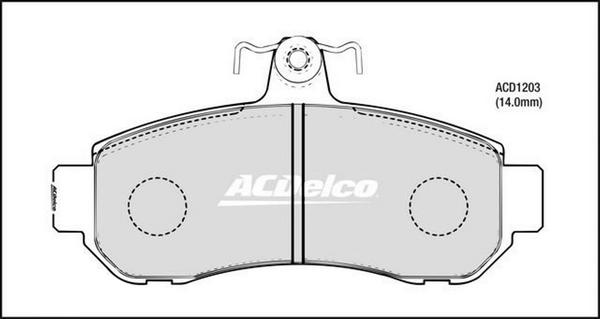 ACDelco ACD1203 - Komplet Pločica, disk-kočnica www.molydon.hr