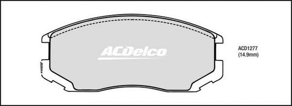 ACDelco ACD1277 - Komplet Pločica, disk-kočnica www.molydon.hr