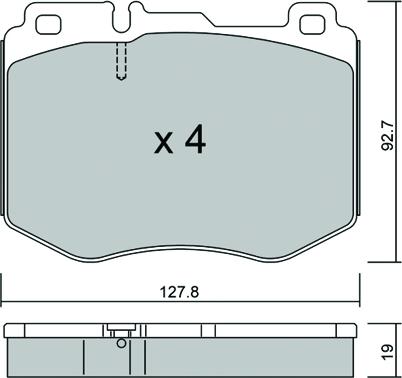 AISIN BPMB-1023 - Komplet Pločica, disk-kočnica www.molydon.hr