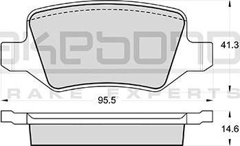 Akebono AN-4529K - Komplet Pločica, disk-kočnica www.molydon.hr