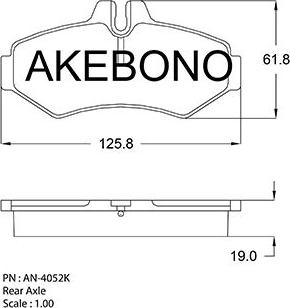 Akebono AN-4052KE - Komplet Pločica, disk-kočnica www.molydon.hr