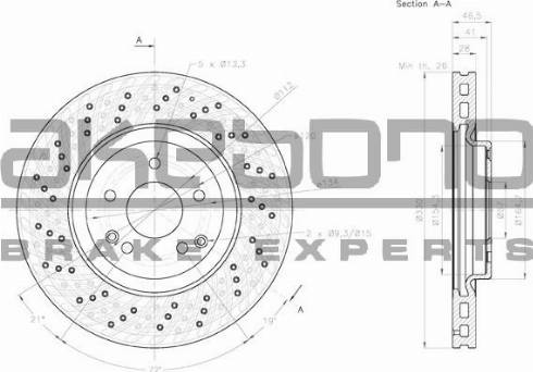 Akebono BN-0077 - Kočioni disk www.molydon.hr