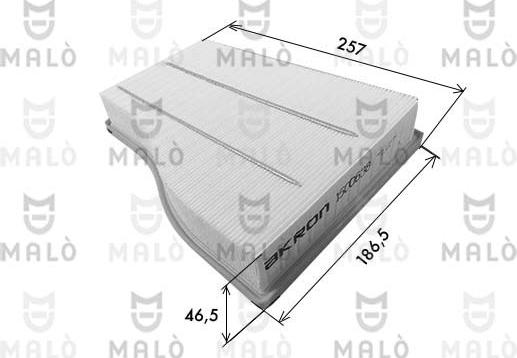 AKRON-MALÒ 1500638 - Filter za zrak www.molydon.hr