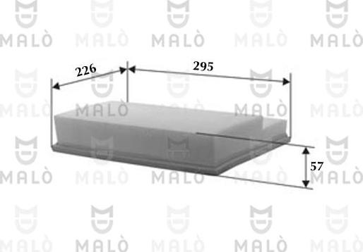 AKRON-MALÒ 1500097 - Filter za zrak www.molydon.hr