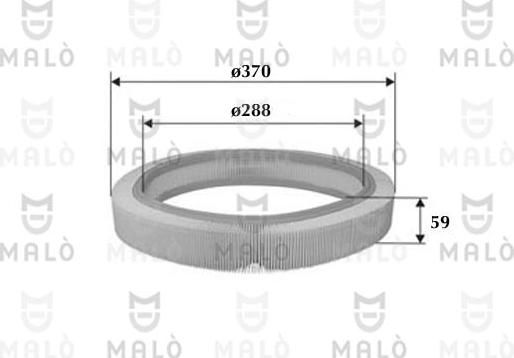 AKRON-MALÒ 1500346 - Filter za zrak www.molydon.hr