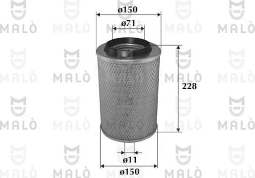AKRON-MALÒ 1500317 - Filter za zrak www.molydon.hr