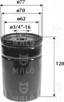 AKRON-MALÒ 1510145 - Filter za ulje www.molydon.hr