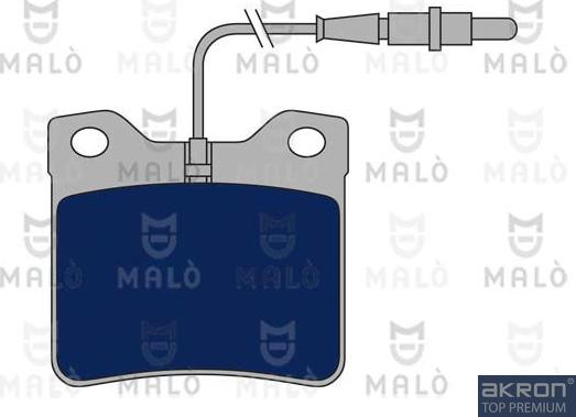 AKRON-MALÒ 1050652 - Komplet Pločica, disk-kočnica www.molydon.hr