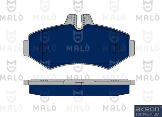 AKRON-MALÒ 1050388 - Komplet Pločica, disk-kočnica www.molydon.hr