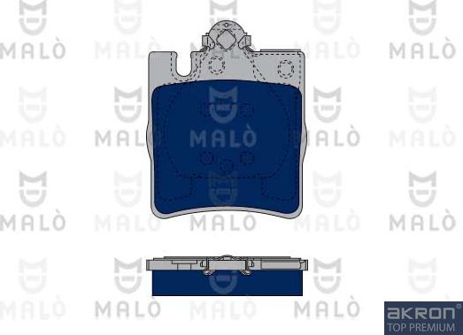AKRON-MALÒ 1050292 - Komplet Pločica, disk-kočnica www.molydon.hr