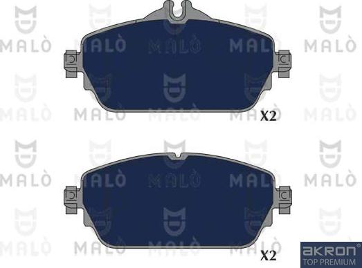 AKRON-MALÒ 1051273 - Komplet Pločica, disk-kočnica www.molydon.hr