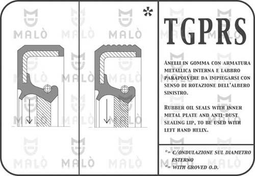AKRON-MALÒ 701PRSF - Radijalni Brtveni prsten (semering), radilica www.molydon.hr