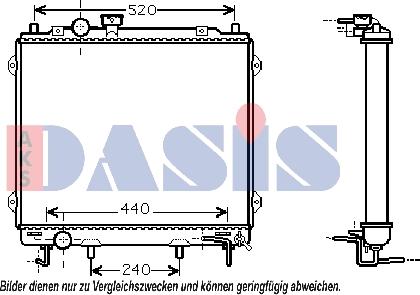 AKS Dasis 510039N - Hladnjak, hladjenje motora www.molydon.hr