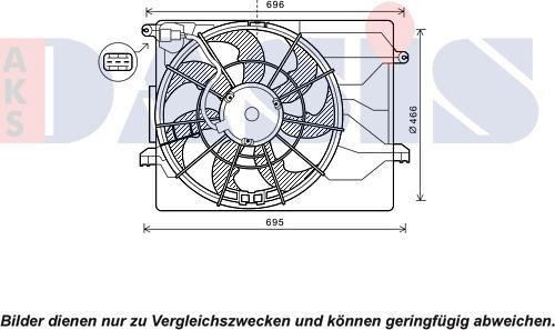 AKS Dasis 518111N - Ventilator, hladjenje motora www.molydon.hr