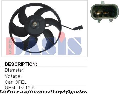 AKS Dasis 158440N - Ventilator, hladjenje motora www.molydon.hr
