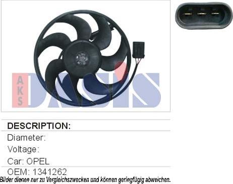 AKS Dasis 158480N - Ventilator, hladjenje motora www.molydon.hr