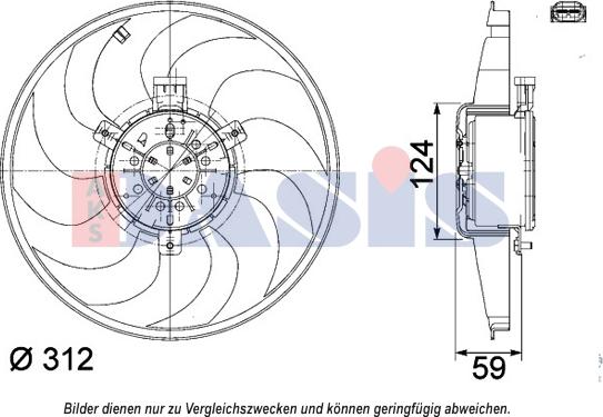 AKS Dasis 128177N - Ventilator, hladjenje motora www.molydon.hr