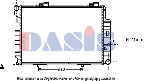 AKS Dasis 122040N - Hladnjak, hladjenje motora www.molydon.hr