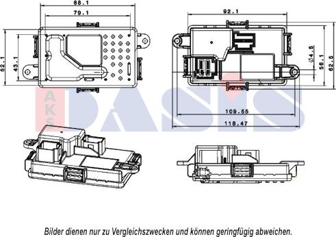 AKS Dasis 700045N - Regulator, ventilator kabine/unutrasnjeg prostora www.molydon.hr