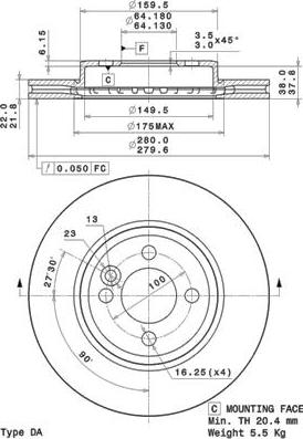 Stellox 6020-1642K-SX - Kočioni disk www.molydon.hr