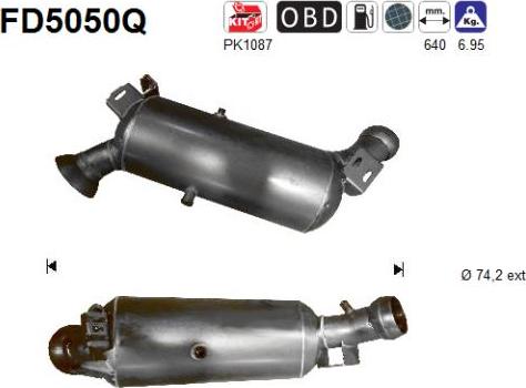 AS FD5050Q - DPF filter, filter čestica www.molydon.hr