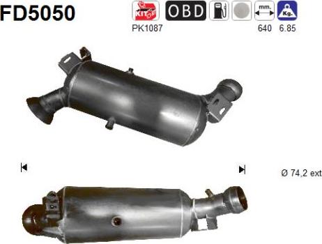 AS FD5050 - DPF filter, filter čestica www.molydon.hr