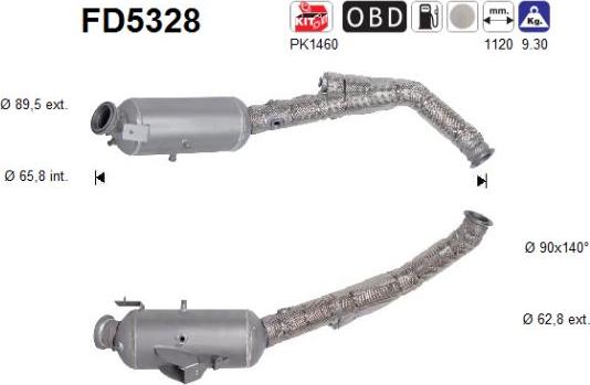 AS FD5328 - DPF filter, filter čestica www.molydon.hr