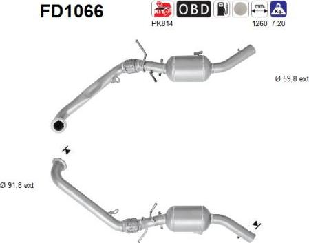 AS FD1066 - DPF filter, filter čestica www.molydon.hr