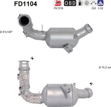 AS FD1104 - DPF filter, filter čestica www.molydon.hr