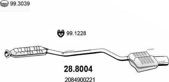 ASSO 28.8004 - Srednji/Ispušni lonac www.molydon.hr