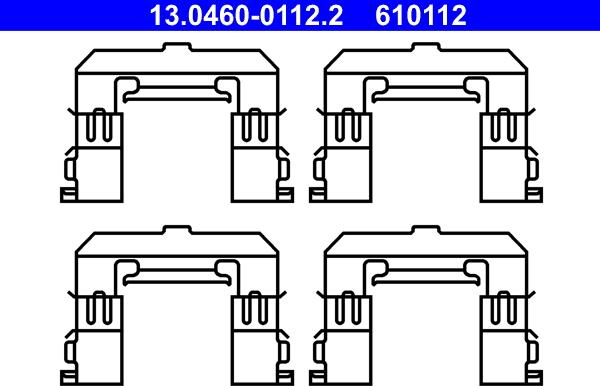 ATE 13.0460-0112.2 - Komplet pribora, Pločica disk kočnice www.molydon.hr