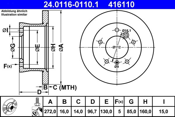 E.T.F. 19-7223 - Kočioni disk www.molydon.hr