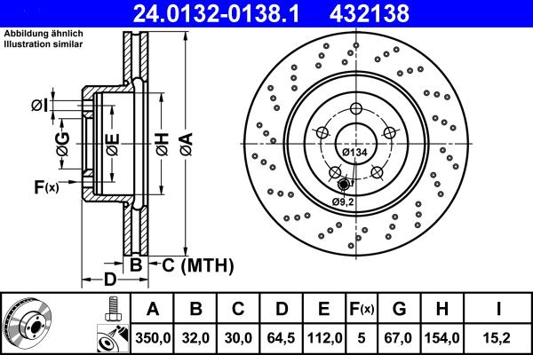 ATE 24.0132-0138.1 - Kočioni disk www.molydon.hr