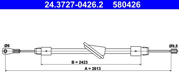 ATE 24.3727-0426.2 - Sajla ručne kočnice www.molydon.hr