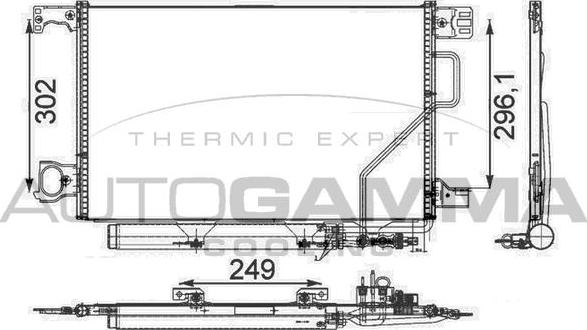 Autogamma 105403 - Kondenzator, klima-Uređaj www.molydon.hr