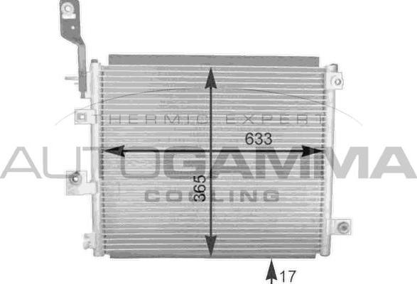 Autogamma 105195 - Kondenzator, klima-Uređaj www.molydon.hr