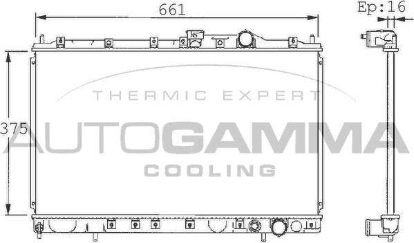 Autogamma 101436 - Hladnjak, hladjenje motora www.molydon.hr