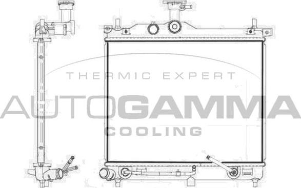 Autogamma 107580 - Hladnjak, hladjenje motora www.molydon.hr