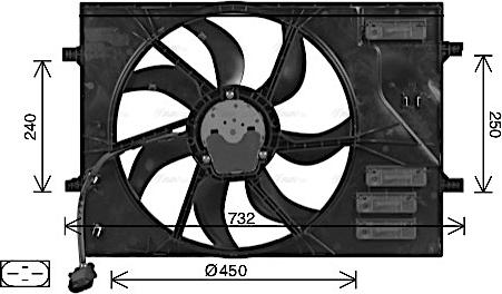 Ava Quality Cooling AI7525 - Ventilator, hladjenje motora www.molydon.hr