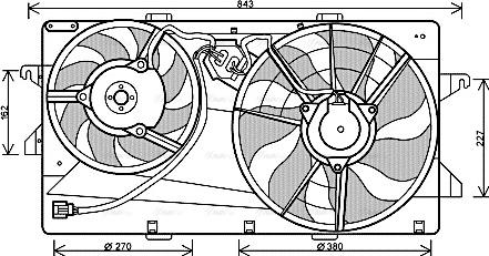 Ava Quality Cooling FD 7549 - Ventilator, hladjenje motora www.molydon.hr