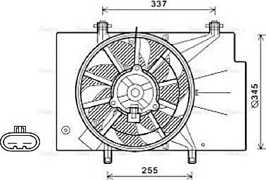 Ava Quality Cooling FD7557 - Ventilator, hladjenje motora www.molydon.hr