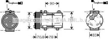 Ava Quality Cooling FD K281 - Kompresor, klima-Uređaj www.molydon.hr