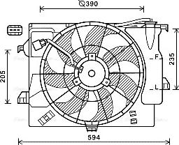 Ava Quality Cooling HY7546 - Ventilator, hladjenje motora www.molydon.hr