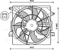 Ava Quality Cooling HY7550 - Ventilator, hladjenje motora www.molydon.hr