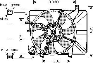 Ava Quality Cooling HY 7511 - Ventilator, hladjenje motora www.molydon.hr