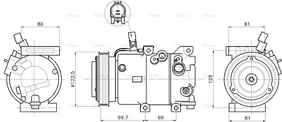 Ava Quality Cooling KAAK346 - Kompresor, klima-Uređaj www.molydon.hr