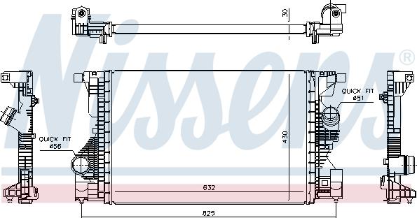AVA MS4808 - Intercooler, hladnjak www.molydon.hr