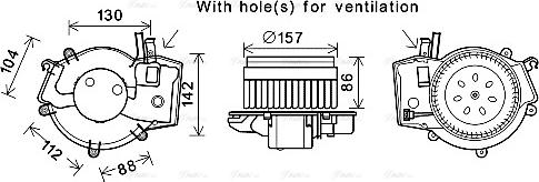 AVA MS8657 - Ventilator kabine/unutrasnjeg prostora www.molydon.hr