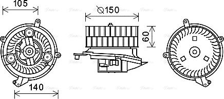AVA MS8623 - Ventilator kabine/unutrasnjeg prostora www.molydon.hr